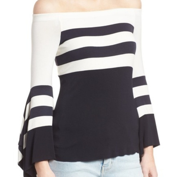 New Bailey 44 Bluebell Off-the-Shoulder Top - Picture 3 of 3